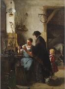Robert Koehler The Old Sewing Machine oil on canvas